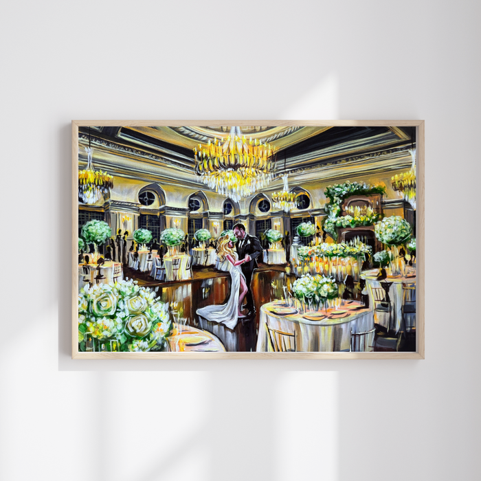 School of rock wedding - live wedding painting - hannah paints events
